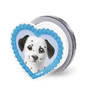 Dali the Dalmatian MyHeart Acrylic Magnet Tok (for MagSafe)