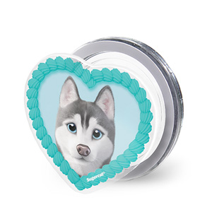 Howl the Siberian Husky MyHeart Acrylic Magnet Tok (for MagSafe)