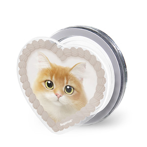 Latte MyHeart Acrylic Magnet Tok (for MagSafe)