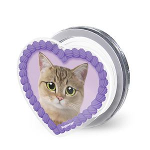 Lulu the Tabby cat MyHeart Acrylic Magnet Tok (for MagSafe)