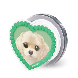 Momo the Puppy MyHeart Acrylic Magnet Tok (for MagSafe)