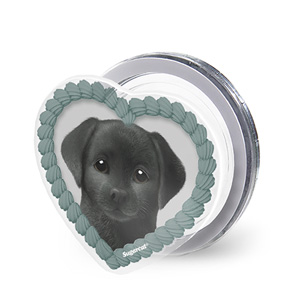Pepper the Labrador Retriever MyHeart Acrylic Magnet Tok (for MagSafe)