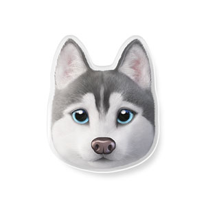 Howl the Siberian Husky Face Acrylic Tok