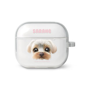 Sarang the Yorkshire Terrier Face AirPods 3 TPU Case
