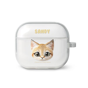Sandy the Sand cat Face AirPods 3 TPU Case