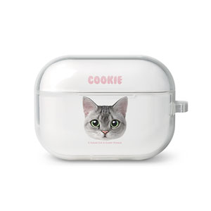Cookie the American Shorthair Face AirPod Pro TPU Case