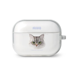 Miho the Norwegian Forest Face AirPod Pro TPU Case