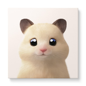 Pudding the Hamster Art Canvas