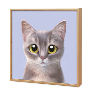 Leo the Abyssinian Blue Cat Artframe