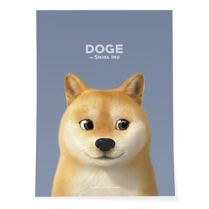 Doge the Shiba Inu Art Poster