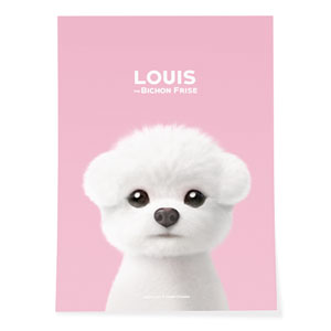 Louis the Bichon Frise Art Poster