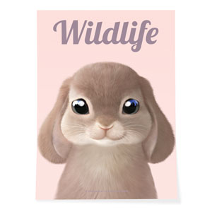 Daisy the Rabbit Magazine Art Poster