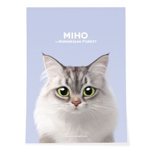 Miho the Norwegian Forest Art Poster