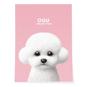 Ogu the Bichon Art Poster