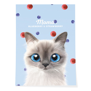 Momo’s Blueberry &amp; Strawberry Art Poster