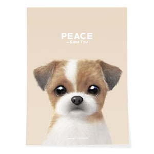 Peace the Shih Tzu Art Poster
