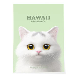 Hawaii Retro Art Poster