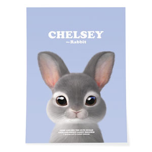 Chelsey the Rabbit Retro Art Poster