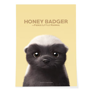 Honey Badger Art Poster