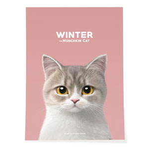 Winter the Munchkin Art Poster