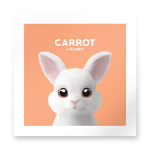 Carrot the Rabbit Art Print