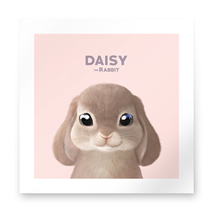 Daisy the Rabbit Art Print