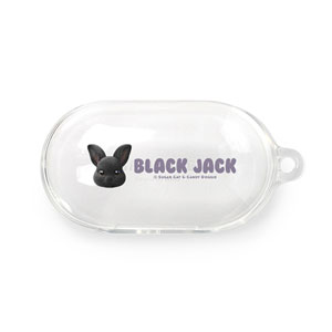 Black Jack the Rabbit Face Buds TPU Case