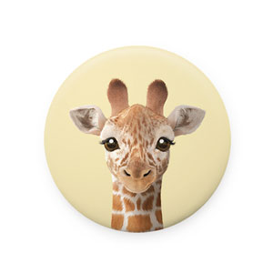 Capri the Giraffe Mirror Button