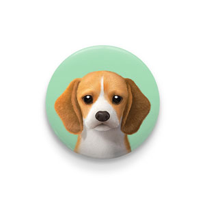 Bagel the Beagle Pin/Magnet Button