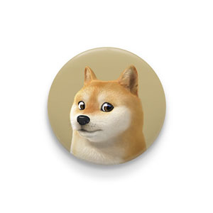 Doge the Shiba Inu (GOLD ver.) Pin/Magnet Button