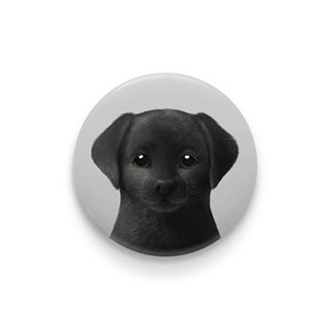 Pepper the Labrador Retriever Pin/Magnet Button