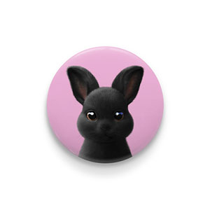 Black Jack the Rabbit Pin/Magnet Button