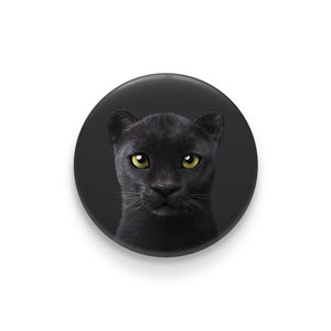 Blacky the Black Panther Pin/Magnet Button