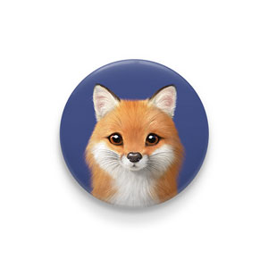 Maple the Red Fox Pin/Magnet Button