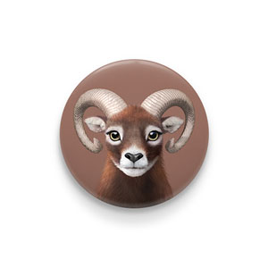 Minos the Mouflon Pin/Magnet Button