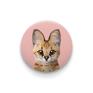 Scarlet the Serval Pin/Magnet Button