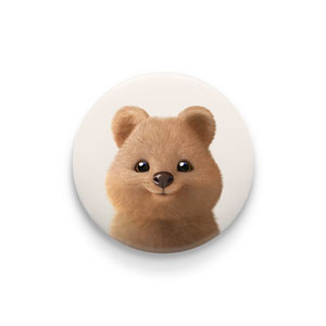 Toffee the Quokka Pin/Magnet Button