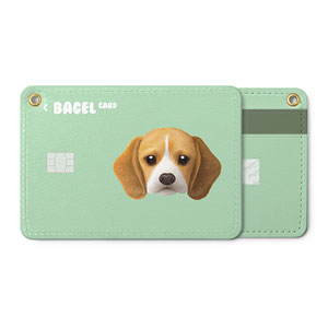 Bagel the Beagle Face Card Holder