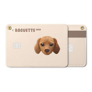 Baguette the Dachshund Face Card Holder