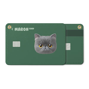 Maron Face Card Holder
