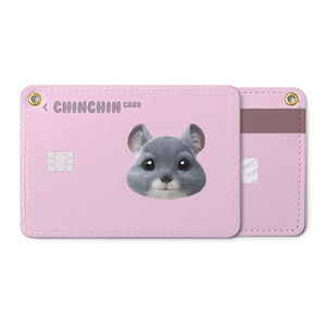 Chinchin the Chinchilla Face Card Holder