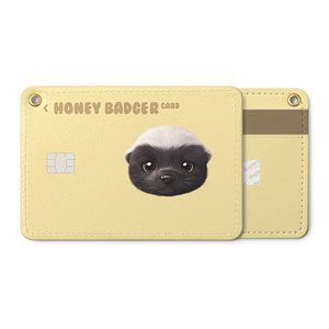 Honey Badger Face Card Holder