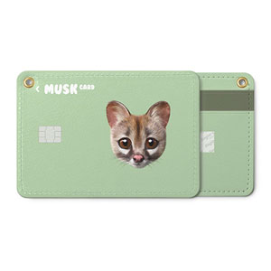 Musk the Genet Cat Face Card Holder
