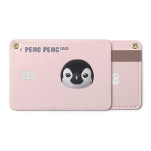 Peng Peng the Baby Penguin Face Card Holder
