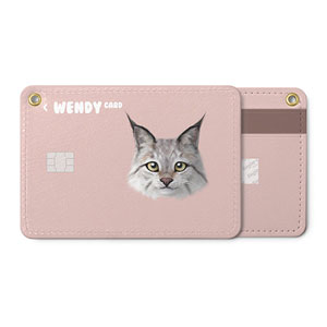 Wendy the Canada Lynx Face Card Holder