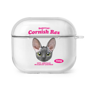 Cong the Cornish Rex TypeFace AirPods 3 Clear Hard Case