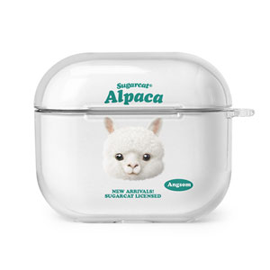 Angsom the Alpaca TypeFace AirPods 3 Clear Hard Case