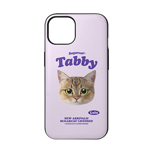 Lulu the Tabby cat TypeFace Door Bumper Case