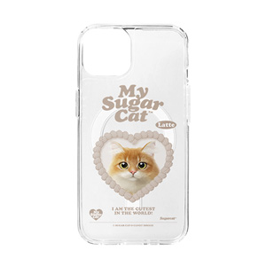 Latte MyHeart Clear Gelhard Case (for MagSafe)