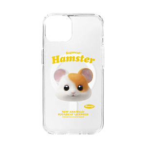 Hamjji the Hamster TypeFace Clear Gelhard Case (for MagSafe)